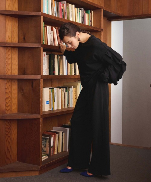 Edit Sheen（エディットシーン）の「スウェットワイドパンツ（スウェットパンツ・レディース・グレイッシュベージュ/ブラック/グレー・M）」の12枚目の写真