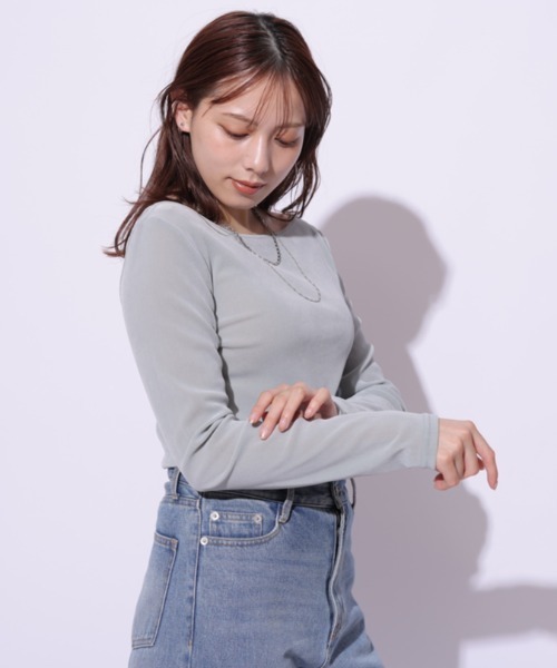 Mystrada（マイストラーダ）の「ベロアロンT（Tシャツ/カットソー