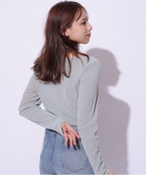 Mystrada（マイストラーダ）の「ベロアロンT（Tシャツ/カットソー