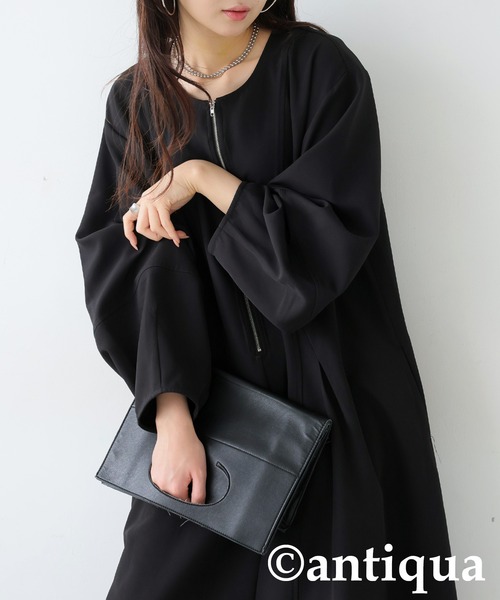 antiqua(アンティカ)の「ジップワンピース(ワンピース・レディース・ブラック/ブルーグリーン・P/R)」の10枚目の写真