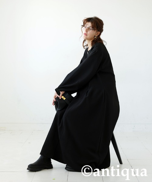 セール】ジップワンピース（ワンピース）｜antiqua（アンティカ