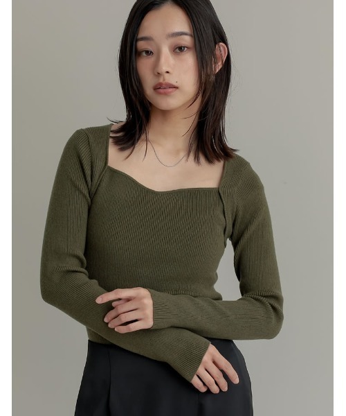 theory 人気完売品！ニットトップス 昨年物！ 定価28,600円 セール】ハートネックニットトップス（ニット/セーター）｜Re