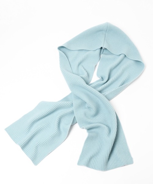 yuw（ユウ）の「Ｍｉｎｋウールフードマフラー　 151550（マフラー・レディース・ブラック/チャコールグレー/ブルー・FREE）」の14枚目の写真