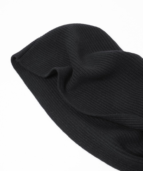 yuw（ユウ）の「Ｍｉｎｋウールフードマフラー　 151550（マフラー・レディース・ブラック/チャコールグレー/ブルー・FREE）」の16枚目の写真