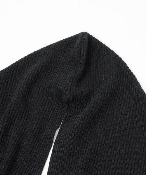 yuw（ユウ）の「Ｍｉｎｋウールフードマフラー　 151550（マフラー・レディース・ブラック/チャコールグレー/ブルー・FREE）」の7枚目の写真