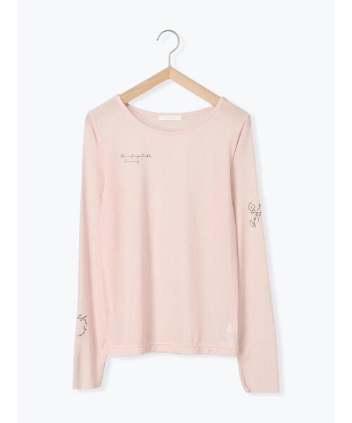 ehka sopo(エヘカソポ)の「プリントシアーカットソー(Tシャツ/カットソー・レディース・キナリ/ピンク/サックスブルー・F)」の7枚目の写真
