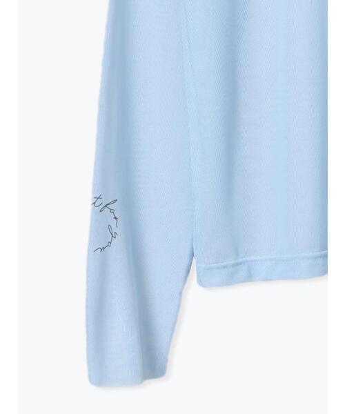 ehka sopo(エヘカソポ)の「プリントシアーカットソー(Tシャツ/カットソー・レディース・キナリ/ピンク/サックスブルー・F)」の12枚目の写真