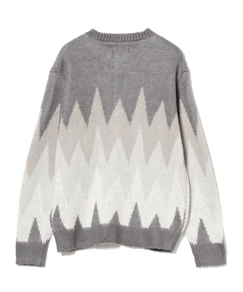 B:MING by BEAMS（ビーミングバイビームス）の「5ゲージ ジャカード フルジップ ニット（ニット/セーター・メンズ・グレー/ブラウン・S/M/L/XL）」の17枚目の写真