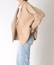 VERSEAU（ヴェルソー）の「ジャガードニットジャケット【無地】（その他アウター）」