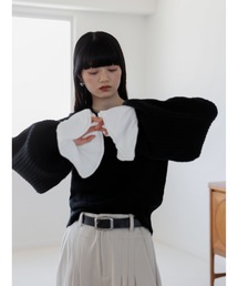 balloon cuff knit