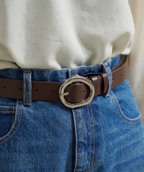 CIAOPANIC TYPY（チャオパニックティピー）の「シンプルデザインベルト大（ベルト・レディース・ブラック/ブラウン・ONE SIZE）」の6枚目の写真