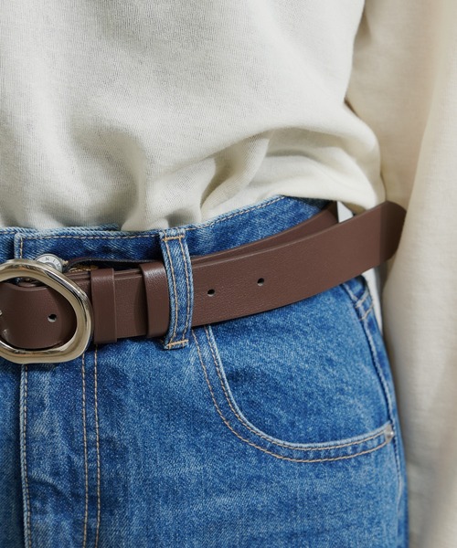 CIAOPANIC TYPY（チャオパニックティピー）の「シンプルデザインベルト大（ベルト・レディース・ブラック/ブラウン・ONE SIZE）」の7枚目の写真