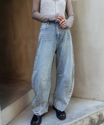 CORNERS | 10オンスデニムホイルペイントカーブパンツ(デニムパンツ)