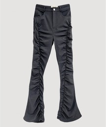 パンツ VIAVANDA FLARE GATHER SLACKS PANTS(Ex) FLARE GATHER SLACKS PANTS - VIAVANDA | 60% - Asian Fashion