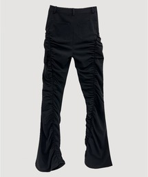 パンツ VIAVANDA FLARE GATHER SLACKS PANTS(Ex) VIAVANDA パンツ FLARE GATHER PANTS レディース : ZOZOTOWN