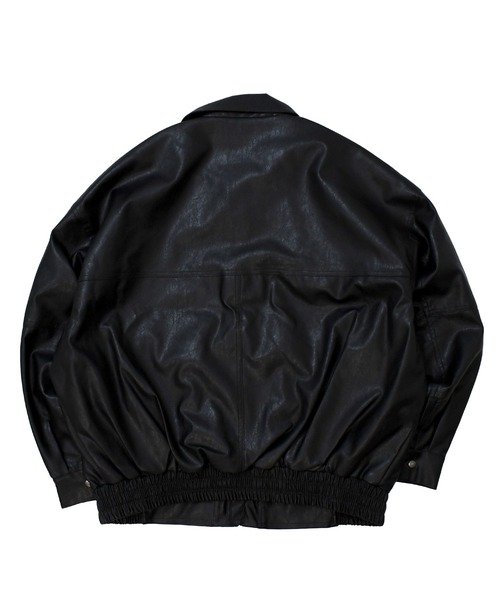 Vintage-like synthetic leather A-2 jacket/ヴィンテージライク