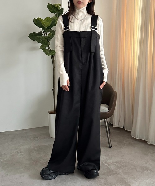 apres jour mignon(アプレジュールミニョン)の「サス付きパンツ【ZOZOTOWN限定アイテム】(その他パンツ・レディース・ブラウン系その他/ブラック系その他/ダークブラウン/チャコールグレー・X-LARGE/SMALL/MEDIUM)」の1枚目の写真