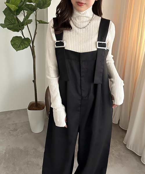 apres jour mignon(アプレジュールミニョン)の「サス付きパンツ【ZOZOTOWN限定アイテム】(その他パンツ・レディース・ブラウン系その他/ブラック系その他/ダークブラウン/チャコールグレー・X-LARGE/SMALL/MEDIUM)」の6枚目の写真