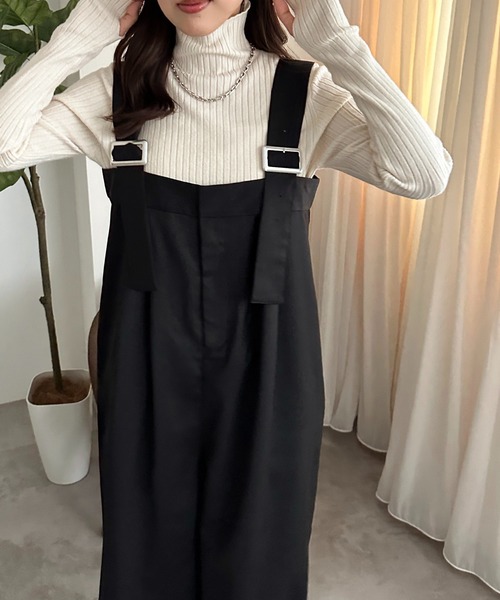 apres jour mignon(アプレジュールミニョン)の「サス付きパンツ【ZOZOTOWN限定アイテム】(その他パンツ・レディース・ブラウン系その他/ブラック系その他/ダークブラウン/チャコールグレー・X-LARGE/SMALL/MEDIUM)」の7枚目の写真