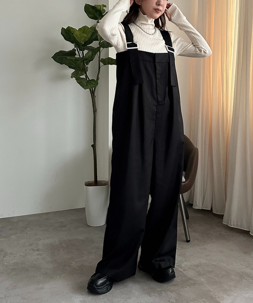 apres jour mignon(アプレジュールミニョン)の「サス付きパンツ【ZOZOTOWN限定アイテム】(その他パンツ・レディース・ブラウン系その他/ブラック系その他/ダークブラウン/チャコールグレー・X-LARGE/SMALL/MEDIUM)」の12枚目の写真