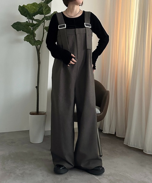 apres jour mignon(アプレジュールミニョン)の「サス付きパンツ【ZOZOTOWN限定アイテム】(その他パンツ・レディース・ブラウン系その他/ブラック系その他/ダークブラウン/チャコールグレー・X-LARGE/SMALL/MEDIUM)」の17枚目の写真