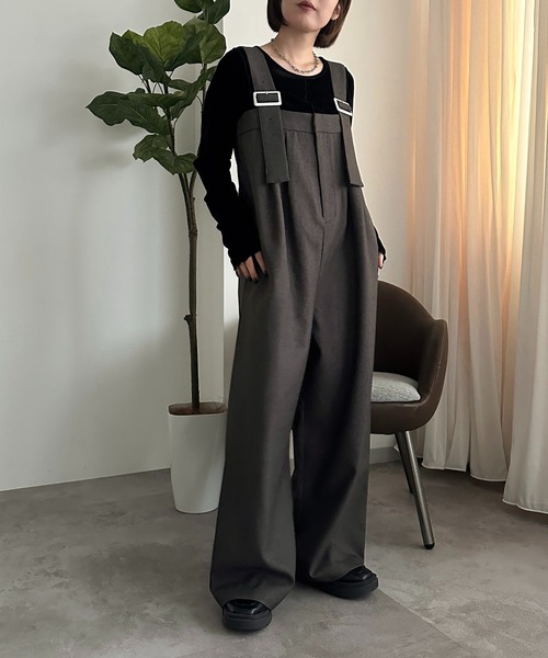 apres jour mignon(アプレジュールミニョン)の「サス付きパンツ【ZOZOTOWN限定アイテム】(その他パンツ・レディース・ブラウン系その他/ブラック系その他/ダークブラウン/チャコールグレー・X-LARGE/SMALL/MEDIUM)」の19枚目の写真