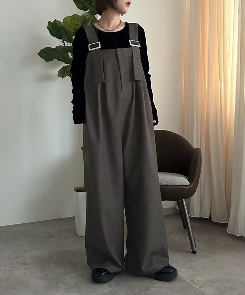 apres jour mignon(アプレジュールミニョン)の「サス付きパンツ【ZOZOTOWN限定アイテム】(その他パンツ・レディース・ブラウン系その他/ブラック系その他/ダークブラウン/チャコールグレー・X-LARGE/SMALL/MEDIUM)」の20枚目の写真
