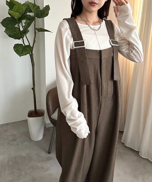 apres jour mignon(アプレジュールミニョン)の「サス付きパンツ【ZOZOTOWN限定アイテム】(その他パンツ・レディース・ブラウン系その他/ブラック系その他/ダークブラウン/チャコールグレー・X-LARGE/SMALL/MEDIUM)」の22枚目の写真