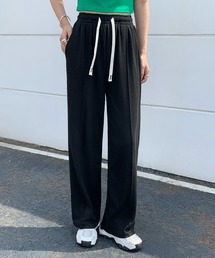 【選べる2タイプ・丈感】ピンタックワイドパンツ