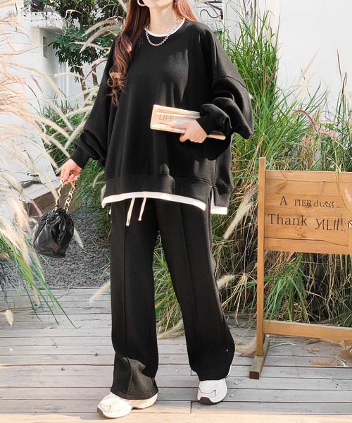 by LEGNA（バイレグナ）の「【選べる2タイプ・丈感】ピンタックワイドパンツ（その他パンツ・レディース・ライトグレー/ブルー系その他/ダークグレー/ライトベージュ/ブラック/ブラウン/グレー系/ブラック系/ライトグレー系/ダルブルー系/ベージュ系/ブラウン系/ホワイト系/ライトグレー系1・L-Regular/M-Regular/XL-Regular/L-Short/M-Short/XL-Short/L-Long/M-Long）」の22枚目の写真