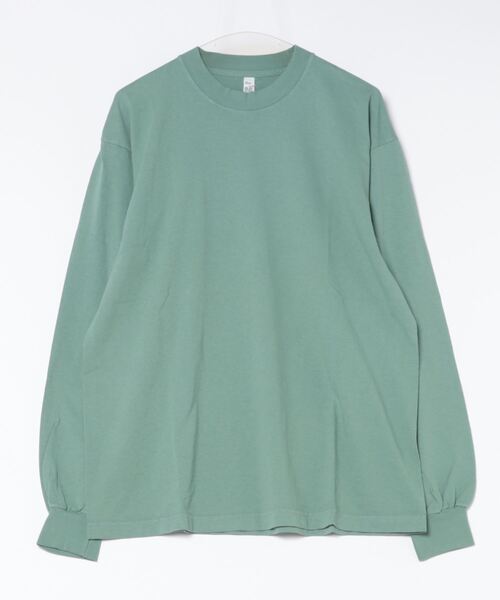 LOS ANGELES APPAREL(ロサンゼルスアパレル)の「【LOS ANGELES APPAREL】LA APPAREL 6.5oz GARMENT DYED CREW L/S TEE - 6.5オンス ガーメントダイ クルーネックTシャツ長袖(Tシャツ/カットソー・メンズ・グリーン/ゴールド/ブラック/グレー/ブルー/オレンジ・X-LARGE/LARGE/SMALL)」の10枚目の写真