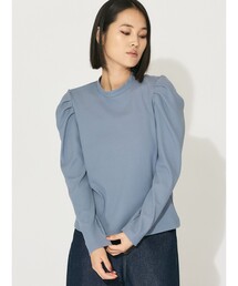 MIDIUMISOLID for Ladies パワーショルダーリブプルオーバー