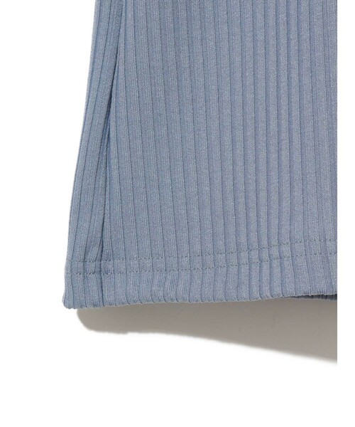 MIDIUMISOLID（ミディウミソリッド）の「MIDIUMISOLID for Ladies パワーショルダーリブプルオーバー（Tシャツ/カットソー・レディース・オフホワイト/ブラック/ライトブルー・FREE）」の19枚目の写真