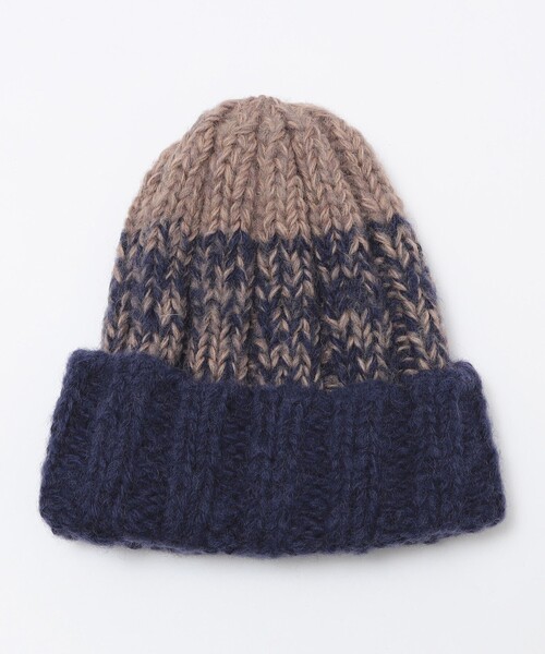 SUBLIME(サブライム)の「【SHIPS別注】SUBLIME: ハンド ニット フィッシャーマン ワッチ(ニットキャップ/ビーニー・メンズ・ネイビー/ブラウン/ブラック・ONE SIZE)」の3枚目の写真