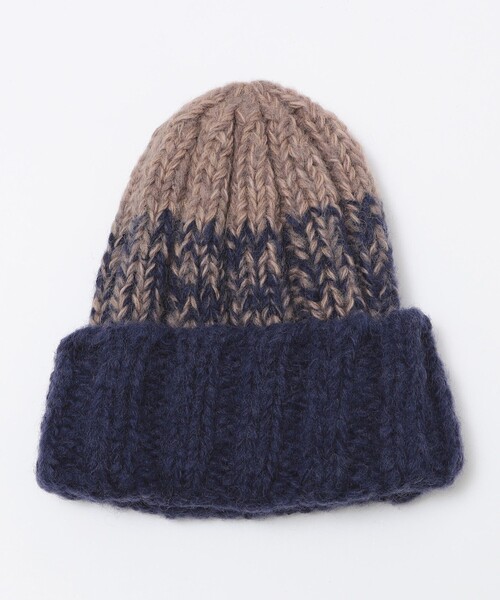 SUBLIME(サブライム)の「【SHIPS別注】SUBLIME: ハンド ニット フィッシャーマン ワッチ(ニットキャップ/ビーニー・メンズ・ネイビー/ブラウン/ブラック・ONE SIZE)」の4枚目の写真