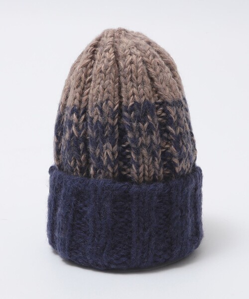 SUBLIME(サブライム)の「【SHIPS別注】SUBLIME: ハンド ニット フィッシャーマン ワッチ(ニットキャップ/ビーニー・メンズ・ネイビー/ブラウン/ブラック・ONE SIZE)」の5枚目の写真