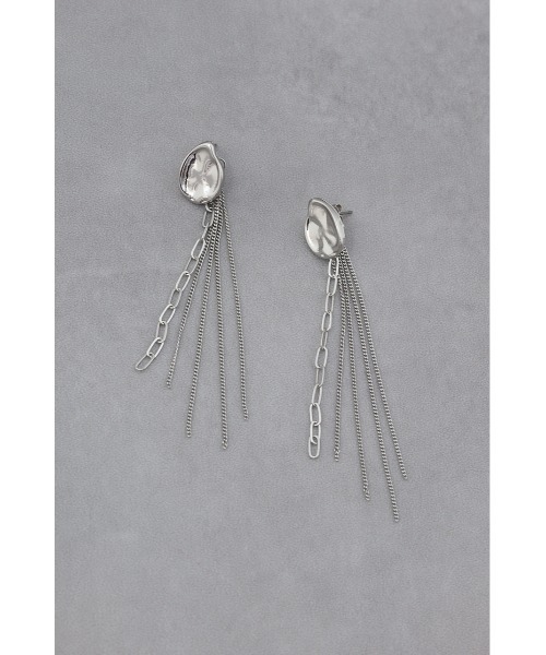 AZUL by moussy（アズールバイマウジー）の「マルチチェーンスウィングピアス（ピアス（両耳用）・レディース・シルバー/ゴールド系その他・FREE）」の4枚目の写真