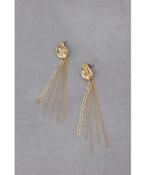 AZUL by moussy（アズールバイマウジー）の「マルチチェーンスウィングピアス（ピアス（両耳用）・レディース・シルバー/ゴールド系その他・FREE）」の9枚目の写真