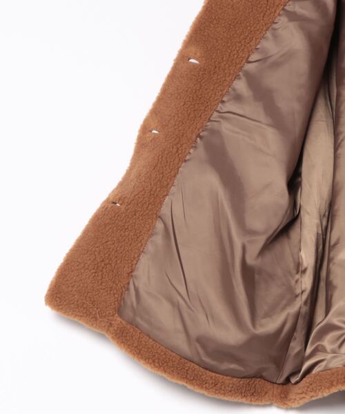 CLANE(クラネ)の「CLANE RIDGE POCKET BOA OVER COAT(その他アウター・レディース・グレー/ブラウン/オフホワイト・2/1)」の5枚目の写真