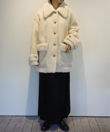 CLANE RIDGE POCKET BOA OVER COAT グレー CLANE（クラネ）の「CLANE RIDGE POCKET BOA OVER COAT（その他