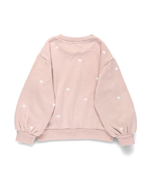 あったか】ハート刺繍裏起毛トレーナー（スウェット）｜branshes