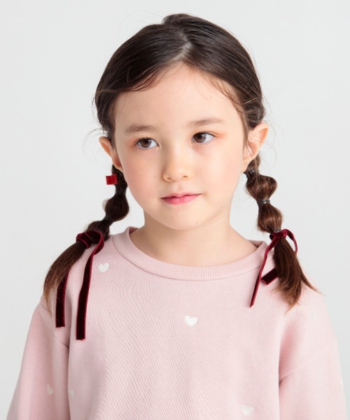 BRANSHES(ブランシェス)の「【あったか】ハート刺繍裏起毛トレーナー(スウェット・キッズ・ベージュ/ピンク/アイボリー・90/80/110/120/100/140/130/150)」の19枚目の写真