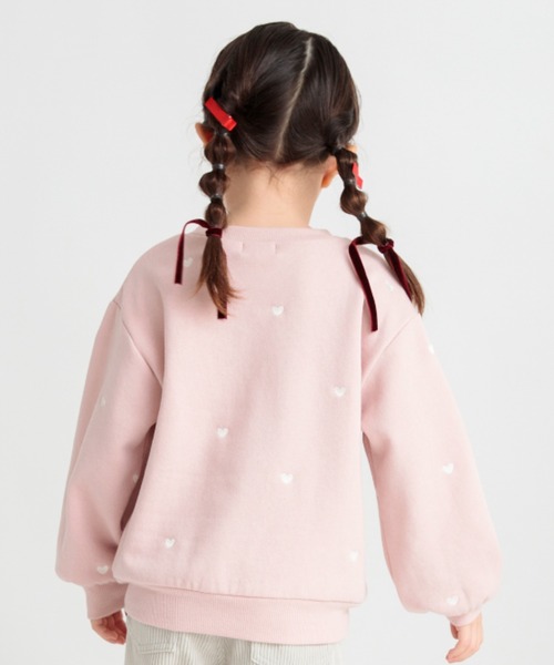 BRANSHES(ブランシェス)の「【あったか】ハート刺繍裏起毛トレーナー(スウェット・キッズ・ベージュ/ピンク/アイボリー・90/80/110/120/100/140/130/150)」の17枚目の写真