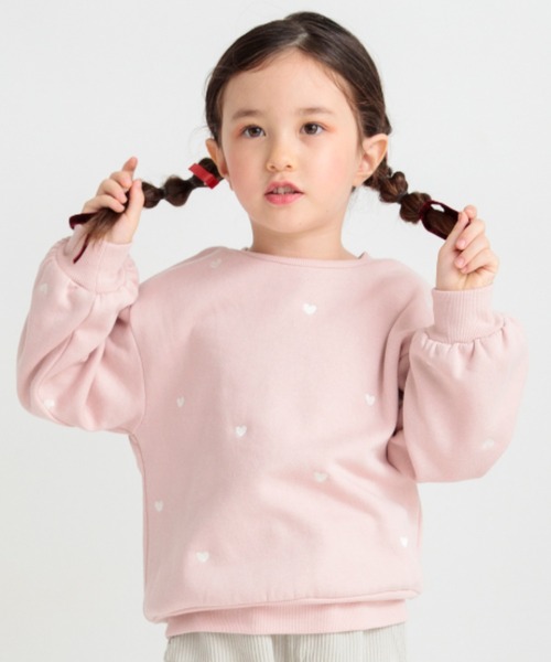 BRANSHES(ブランシェス)の「【あったか】ハート刺繍裏起毛トレーナー(スウェット・キッズ・ベージュ/ピンク/アイボリー・90/80/110/120/100/140/130/150)」の18枚目の写真