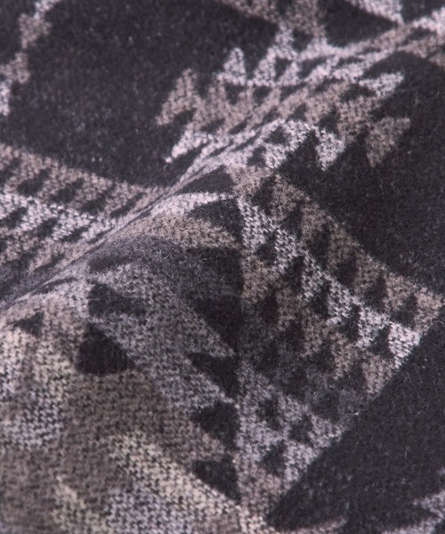 【セール】スウェット×ジャガードクルーネックプルオーバー（スウェット）｜CUBE SUGAR（キューブシュガー）