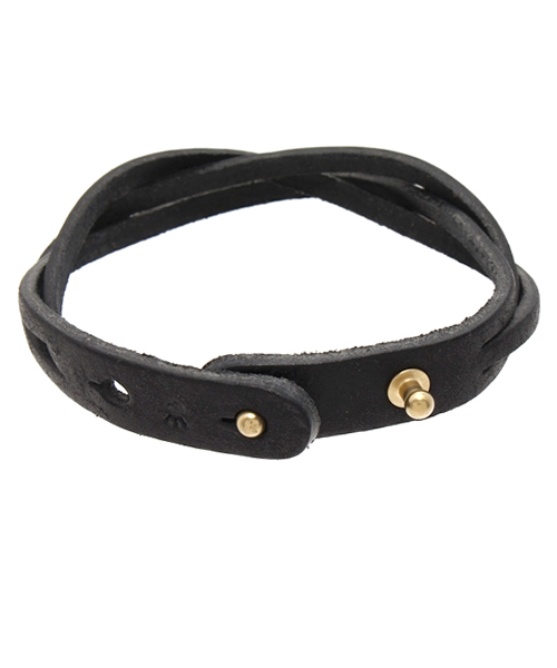 Esperanto(エスペラント)の「esperanto (エスペラント)/イタリアレザー(プエブロ) 編み込みブレスレット(ブレスレット・メンズ・ブラック/キャメル/グレー/ブラウン・ONE SIZE)」の5枚目の写真
