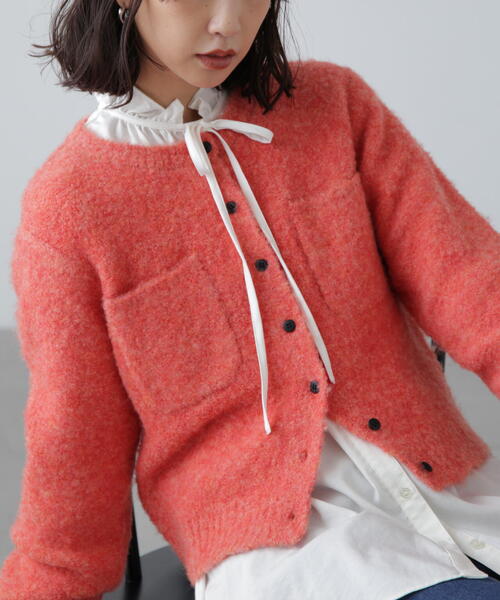 ◆コンパクトシャギーニットカーディガン（カーディガン/ボレロ）｜FREE'S MART（フリーズマート）