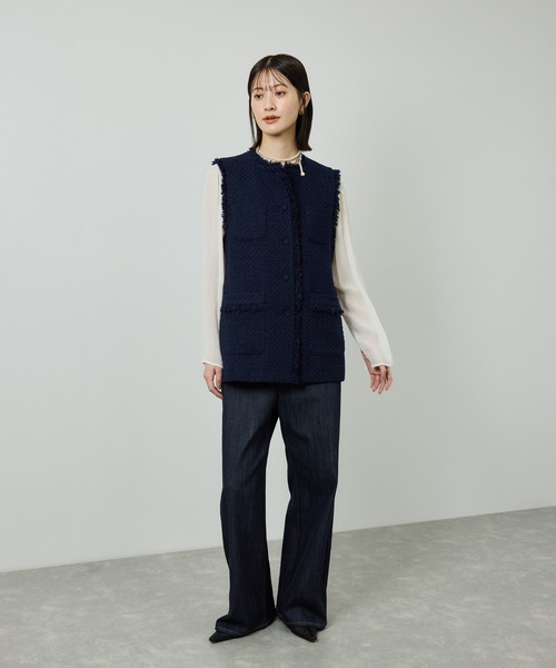 ミックスツイードジレベスト（ベスト）｜ROPE'（ロペ）のファッション