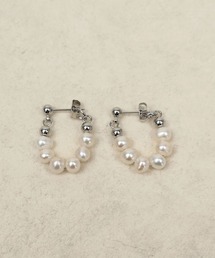 淡水パール フープピアス