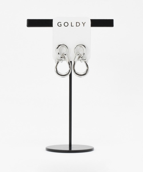 GOLDY(ゴールディ)の「コネクト ノット ピアス(ピアス(両耳用)・レディース・シルバー/ゴールド系その他/シルバー系その他/ゴールド・FREE)」の7枚目の写真